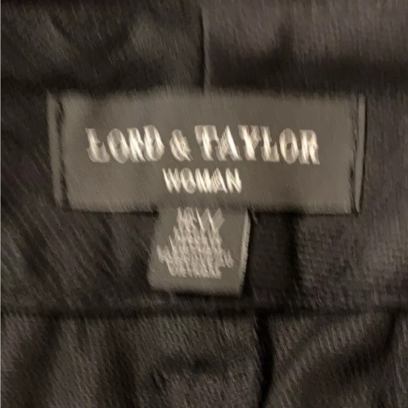 LORD & TAYLOR Woman Pants 16W Black Stretch Cotton Kelly Ankle NWT - Picture 7 of 10